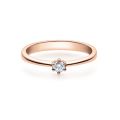 Verlobungsring Rotgold 585 / 0,10 ct. 
