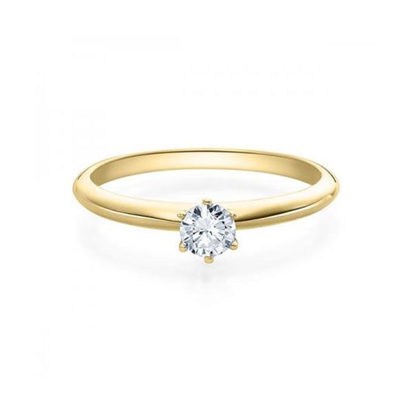 Verlobungsring / Gelbgold 585 / 0,20 ct.