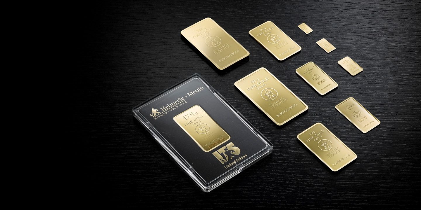 Geprägte Goldbarren