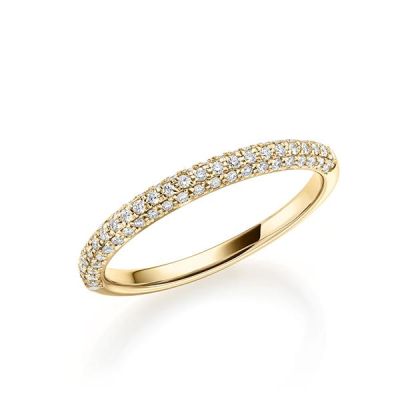 Memoire-Ring Gelbgold 750 / 0,28 ct. / tw,vs