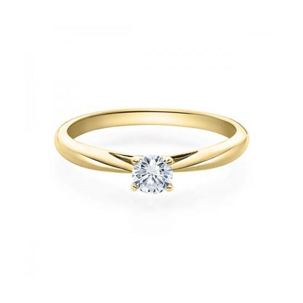 Verlobungsring / Gelbgold 585 / 0,20 ct.