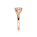 Verlobungsring Rotgold 585 / 0,10 ct.