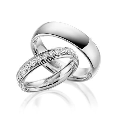 Trauringe / Eheringe Platin 600 / 1,16 ct. / tw,si