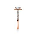 Verlobungsring Rotgold 585 / 0,614 ct